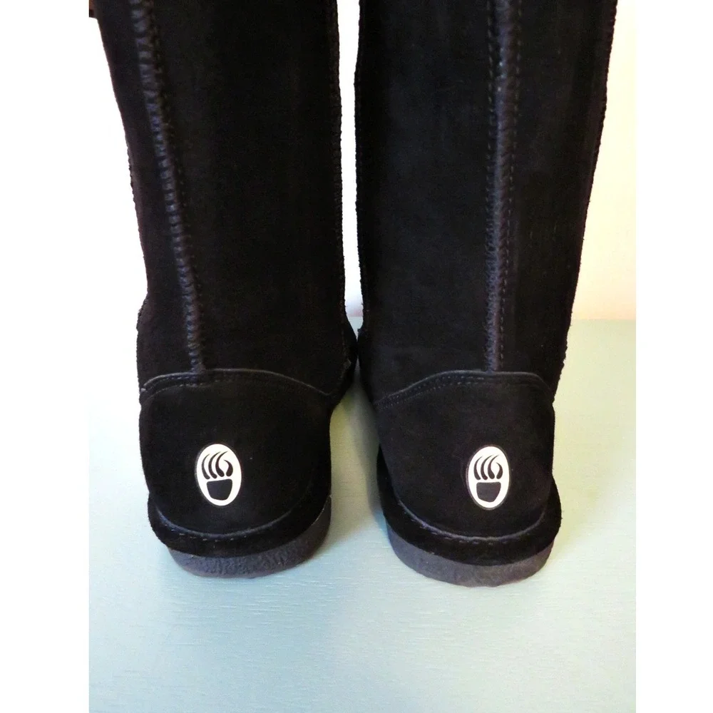 NWT BearPaw Tall Emma Classic Winter‎ Slip-On Boots Black Suede Size 6